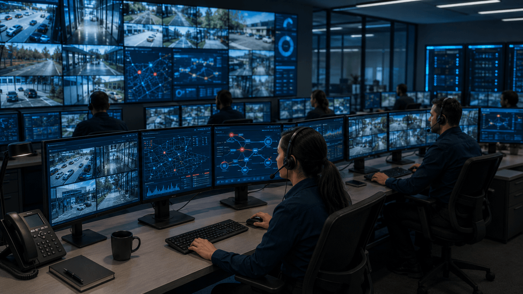 Centro de monitoreo CCTV y operación 24/7